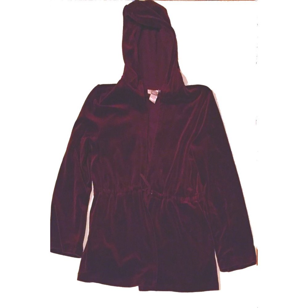 Talbot Hooded Velvet Cardigan - Medium